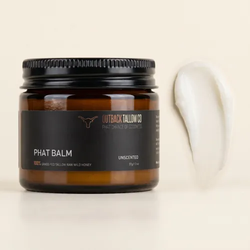 Outback Tallow Co PHAT Balm packaging