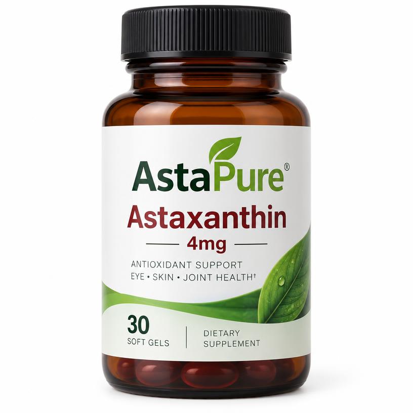 AstaPure Astaxanthin 4mg bottle