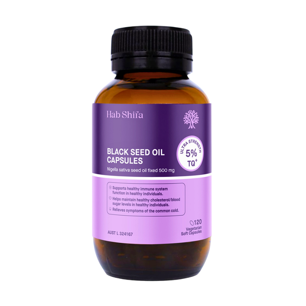Hab Shifa TQ+ Ultra Strength Black Seed Oil packaging